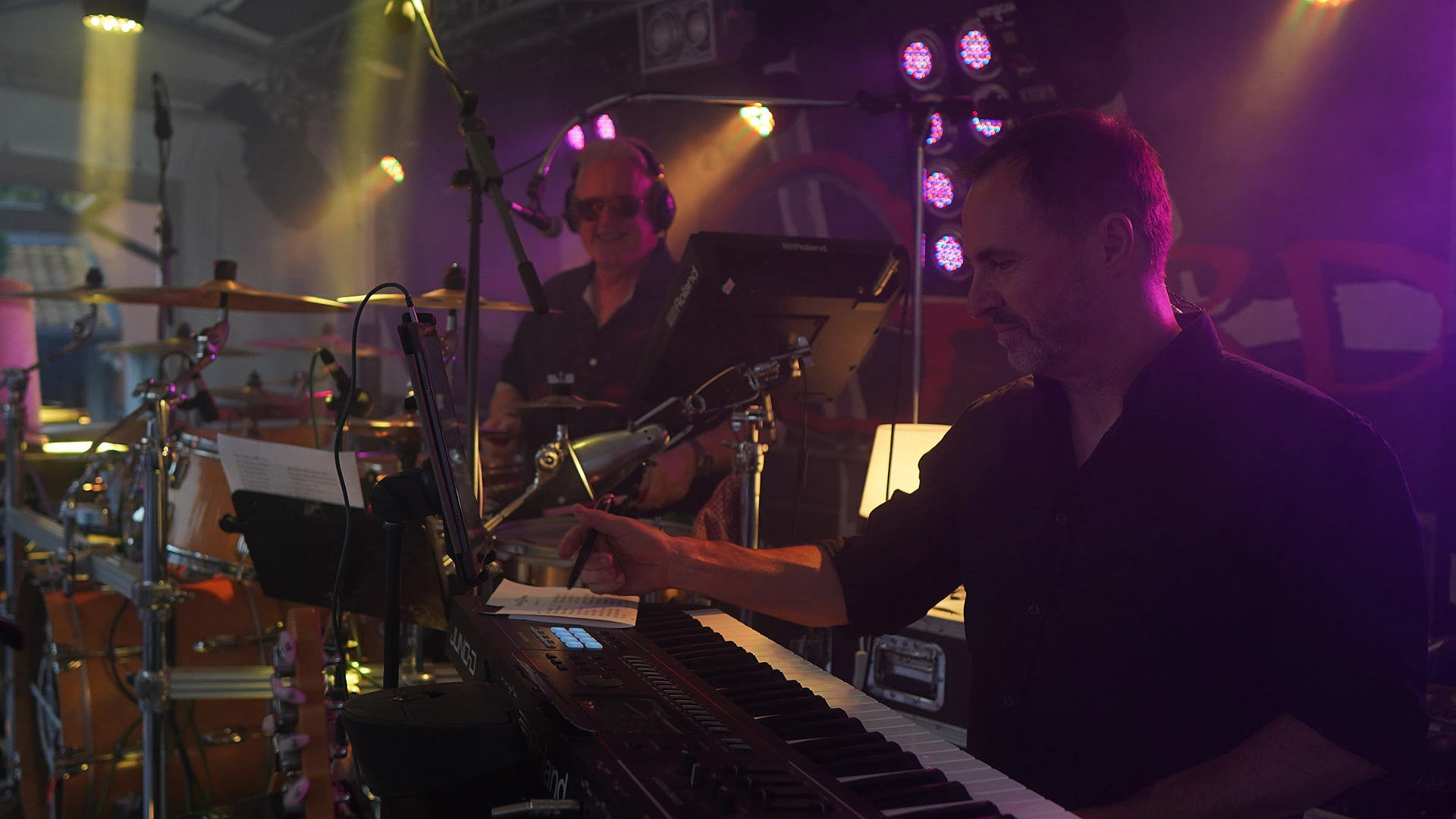 Keys und Drums im Zusammenspiel